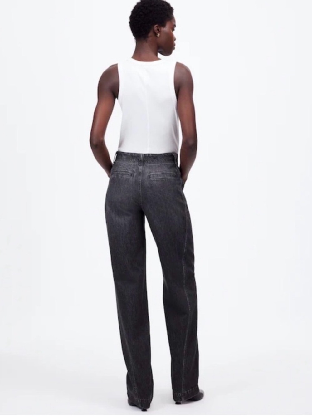 Madewell tapered denim trousers Black - Picture 2 of 15